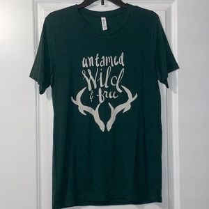 ‼️ 3/$20 - Bella Canvas Rosebud’s Tees Design “Untamed Wild & Free” | Size: M